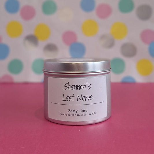 Personalised Last Nerve - Natural wax candle