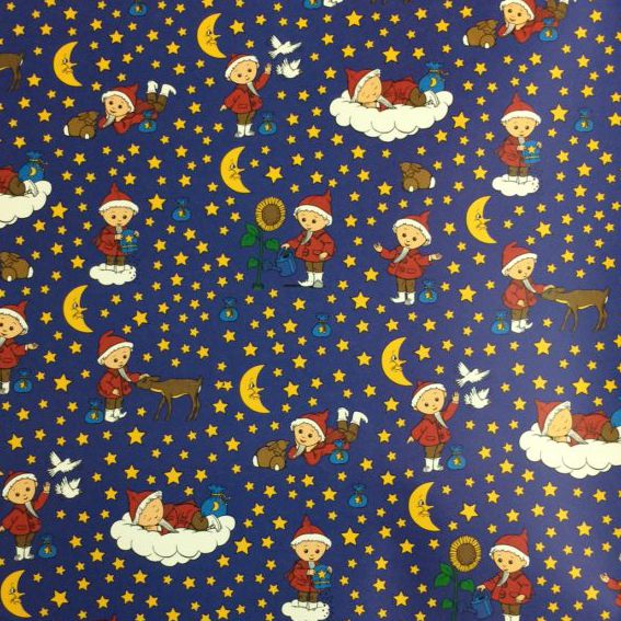 Recycled gift wrap sheet - Night Elves