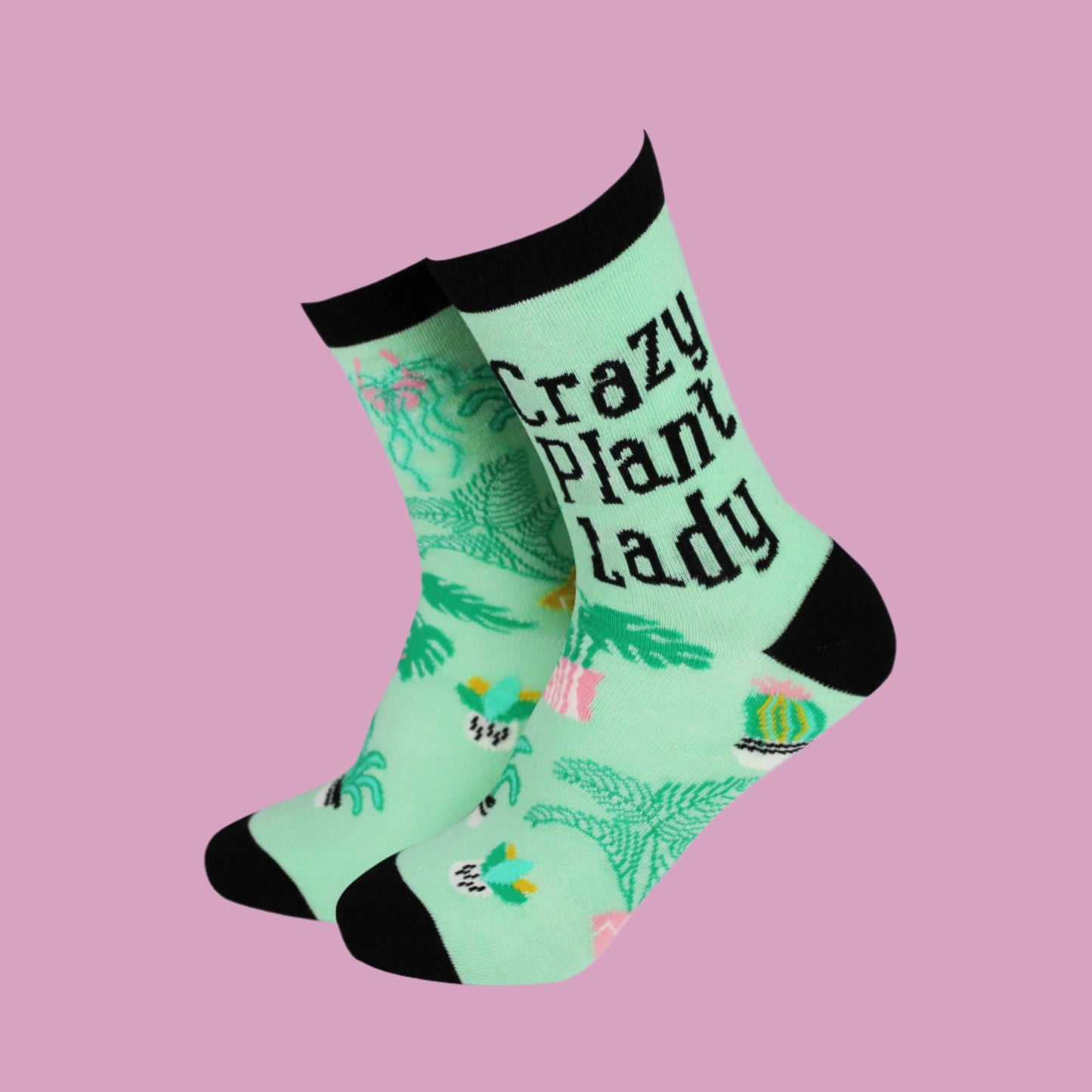 Crazy Plant Lady - Women's Bamboo Socks