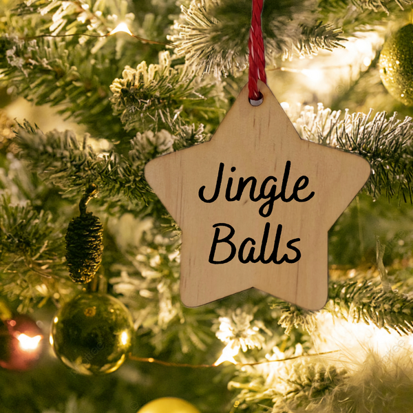 Jingle Balls Wooden Christmas Decoration