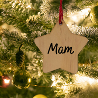 Personalised Wooden Christmas Decoration