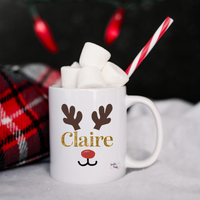 Personalised Reindeer Mug