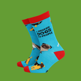 I prefer dogs to people - Mens Bamboo Socks