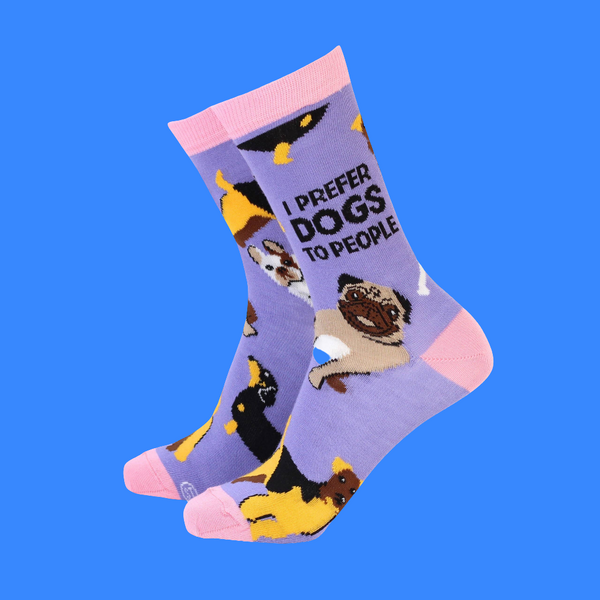 I prefer dogs to people - Women's Bamboo Socks