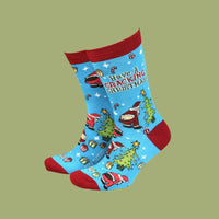 Cracking Christmas - Men's Funny Rude Bamboo Socks 