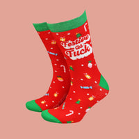 Festive as F*** - Men's Funny Rude Swear Bamboo Socks