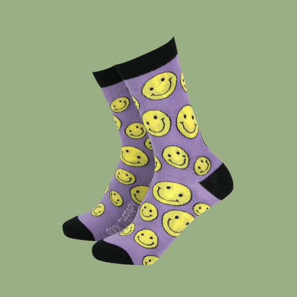 Smiley Faces - Women's Bamboo Socks