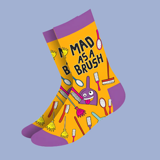 Mad as a Brush - Women's Bamboo Socks