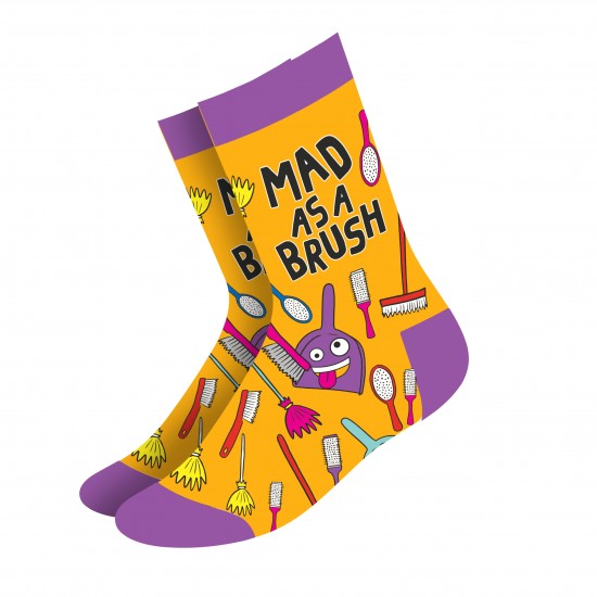 Mad as a Brush - Women's Bamboo Socks