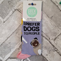 I prefer dogs to people - Women's Bamboo Socks