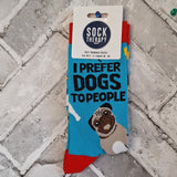 I prefer dogs to people - Mens Bamboo Socks