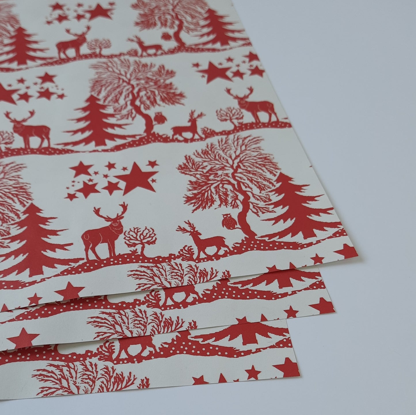 Recycled gift wrap sheet - Winter Wonderland