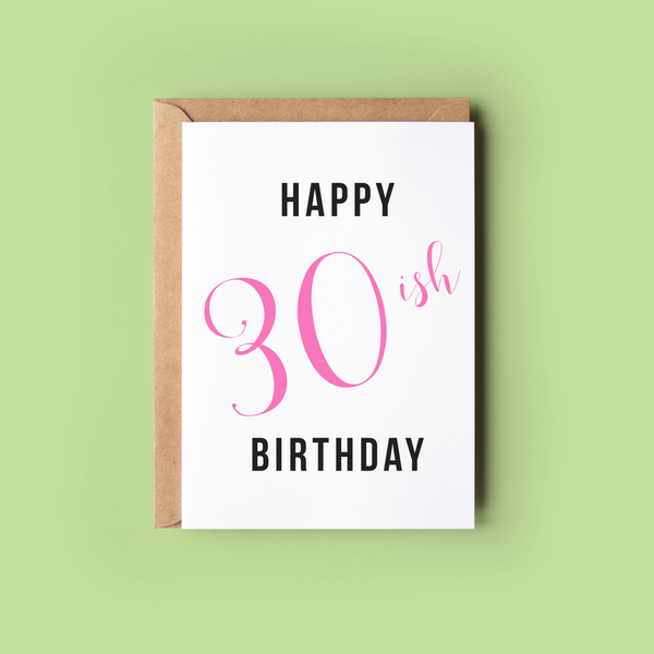 30ish Birthday – Wonky Cards