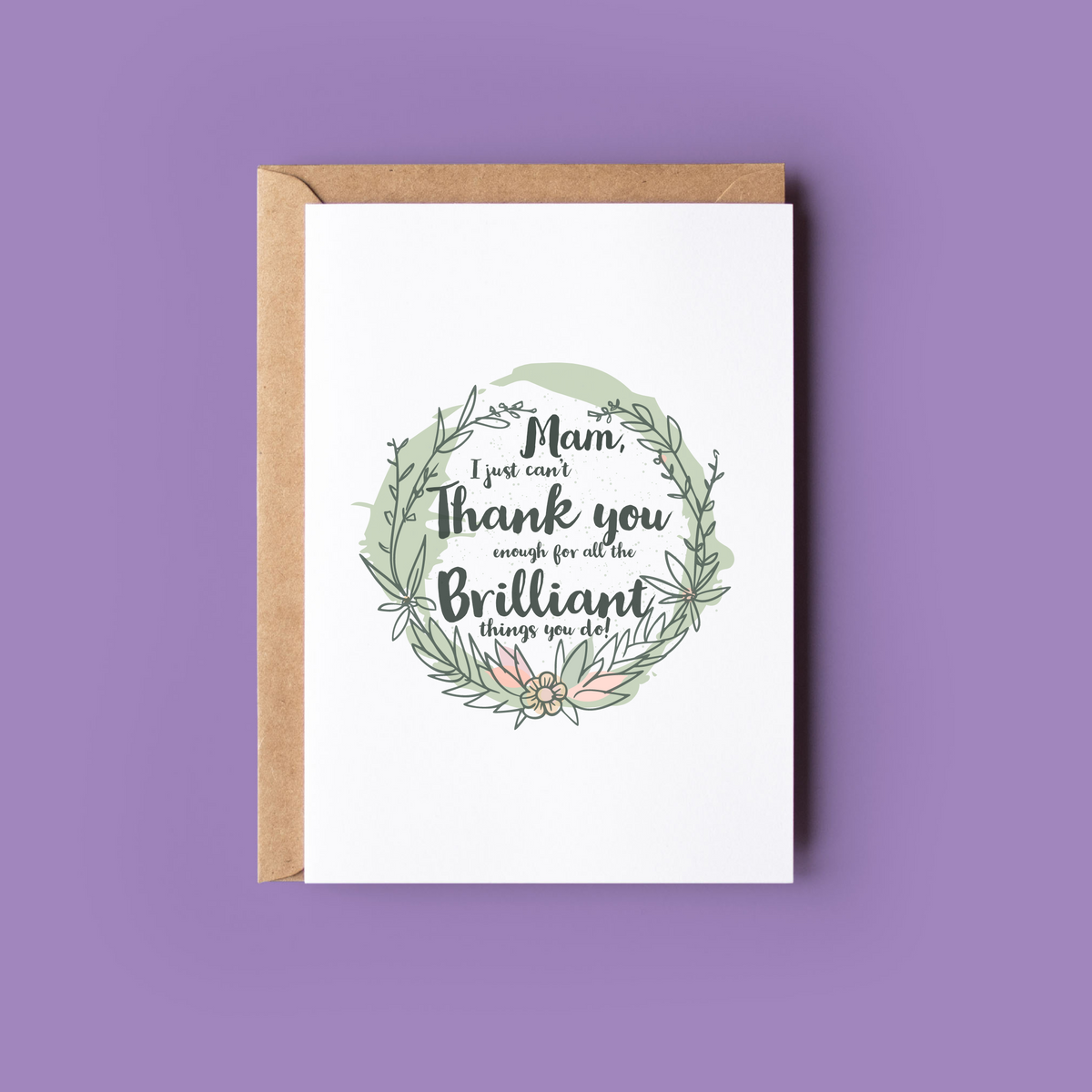 Thank You Mam – Wonky Cards